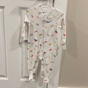 Nike Baby White Onesie with Colorful Accents (6 mos)